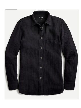 J. Crew Garçon Classic Double-Gauze Shirt Black